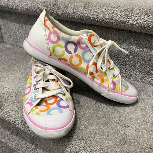 Coach multi color Barrett sneakers - Picture 2 of 4